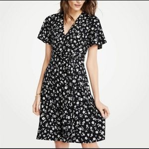 Ann Taylor Floral Wrap Dress